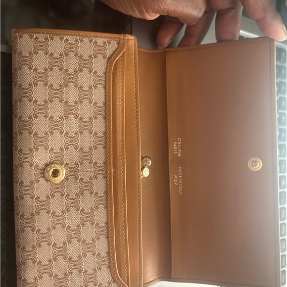 Celine Monogram Clutch in Brown and Tan - Picture 3 of 4